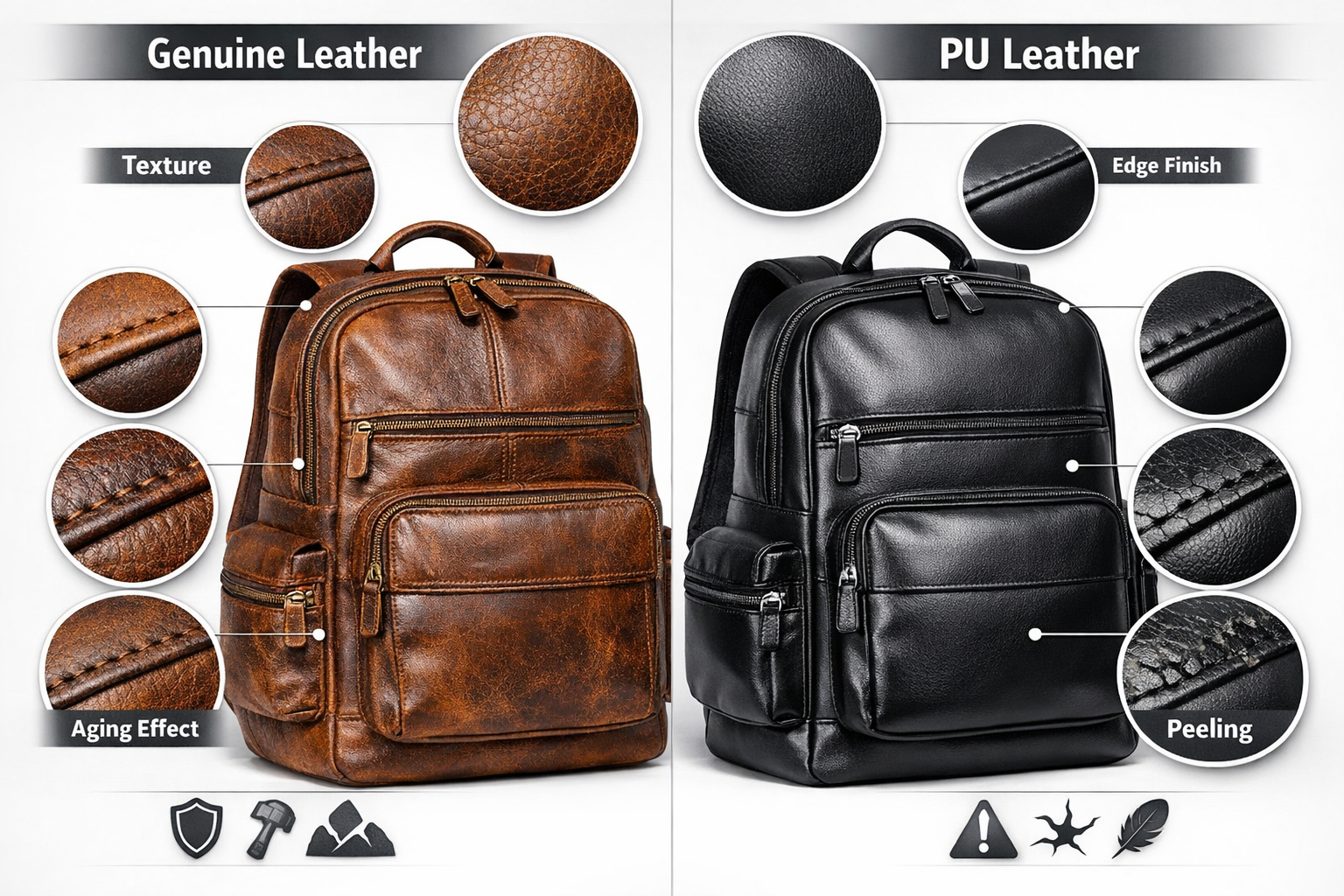 Balo Da Cao Cấp Khác Gì Balo Da Thường? Cách Nhận Biết Chuẩn Khi Mua