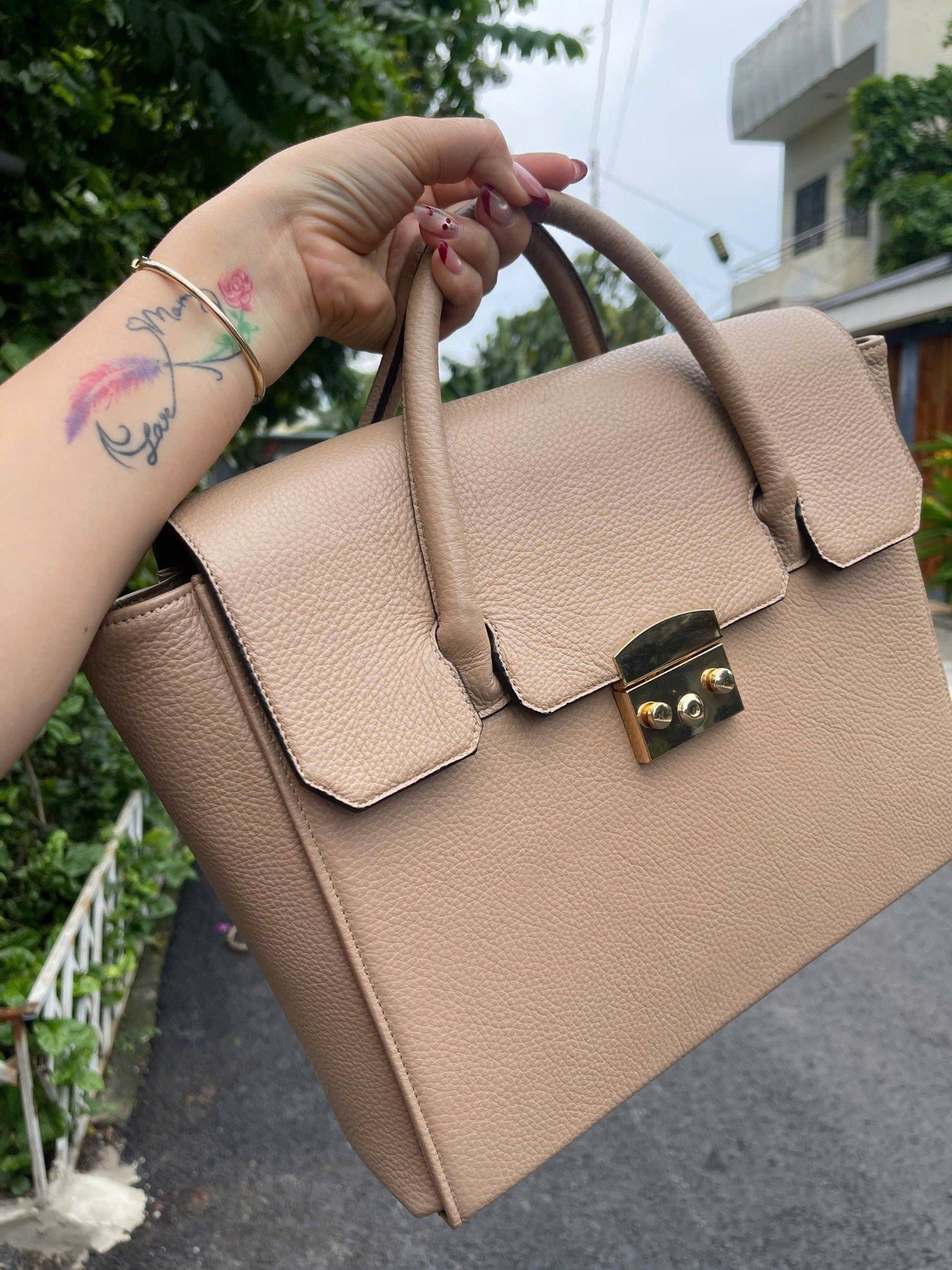 Túi Xách Nữ Da Bò Mill Ý Cao Cấp Đựng Laptop & Hồ Sơ TUDA SBM420