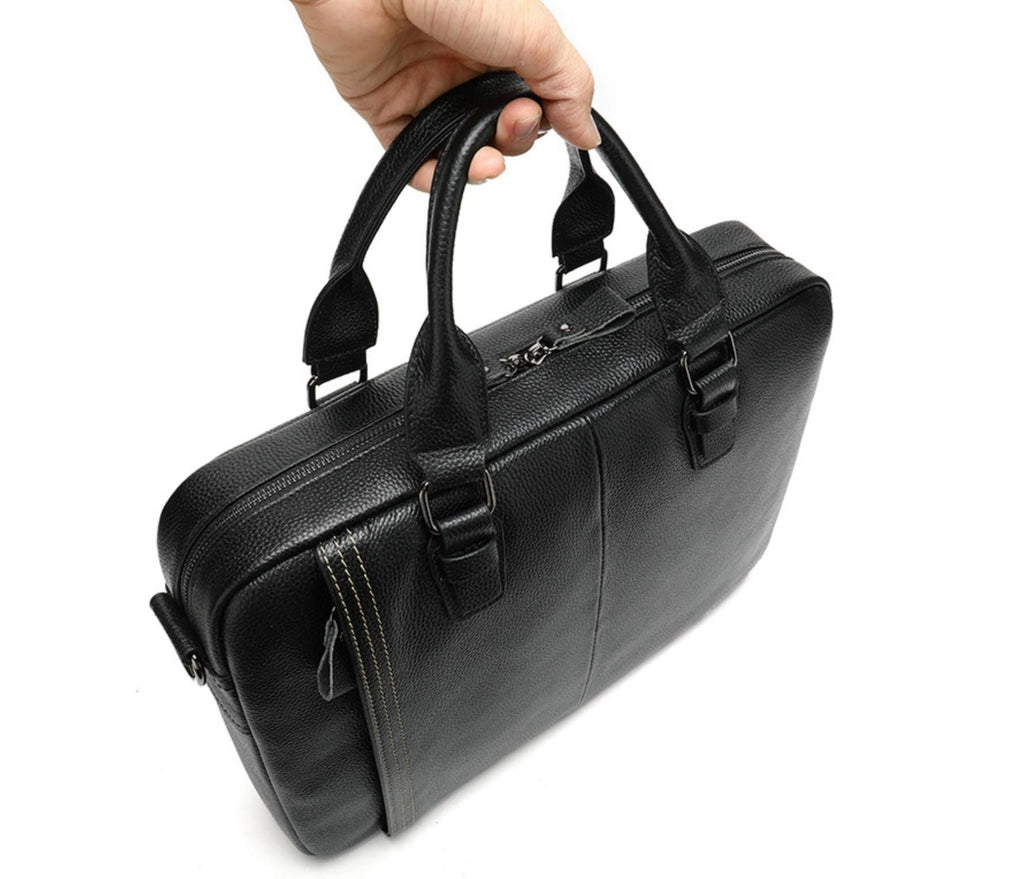 Cặp Đựng Laptop Da Bò Thật Xách Tay & Đeo Chéo Bussiness Men TUDA SBM256