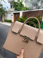 Túi Xách Nữ Da Bò Mill Ý Cao Cấp Đựng Laptop & Hồ Sơ TUDA SBM420