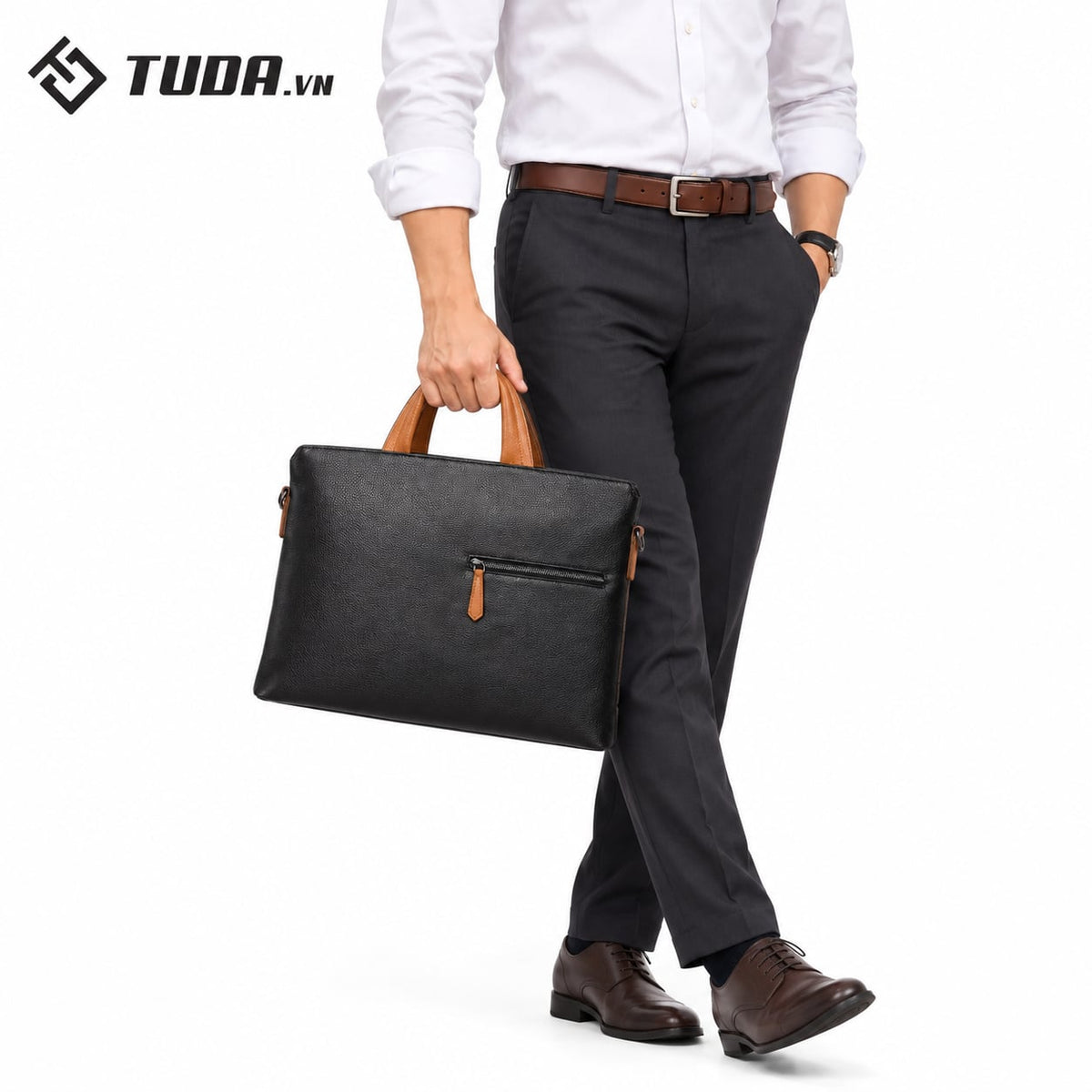 Cặp Da Công Sở & Doanh Nhân Da Thật Phong Cách Sang Trọng TUDA SBM413