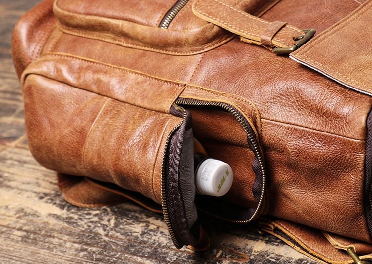 Balo Da Bò Thật RETRO Du Lịch & Đựng Laptop BPL392