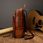 Balo Da Bò VEG Patina Ý Cao Cấp Đựng Laptop & Du Lịch Đa Chức Năng BPL381