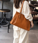 Túi TOTE Da Thật VINTAGE Dành Cho Nữ , Đa Năng Xách Tay & Công Sở SBM435
