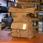 Balo Da Bò Sáp HANDMADE Chứa Laptop Đa Chức Năng TUDA BPL417