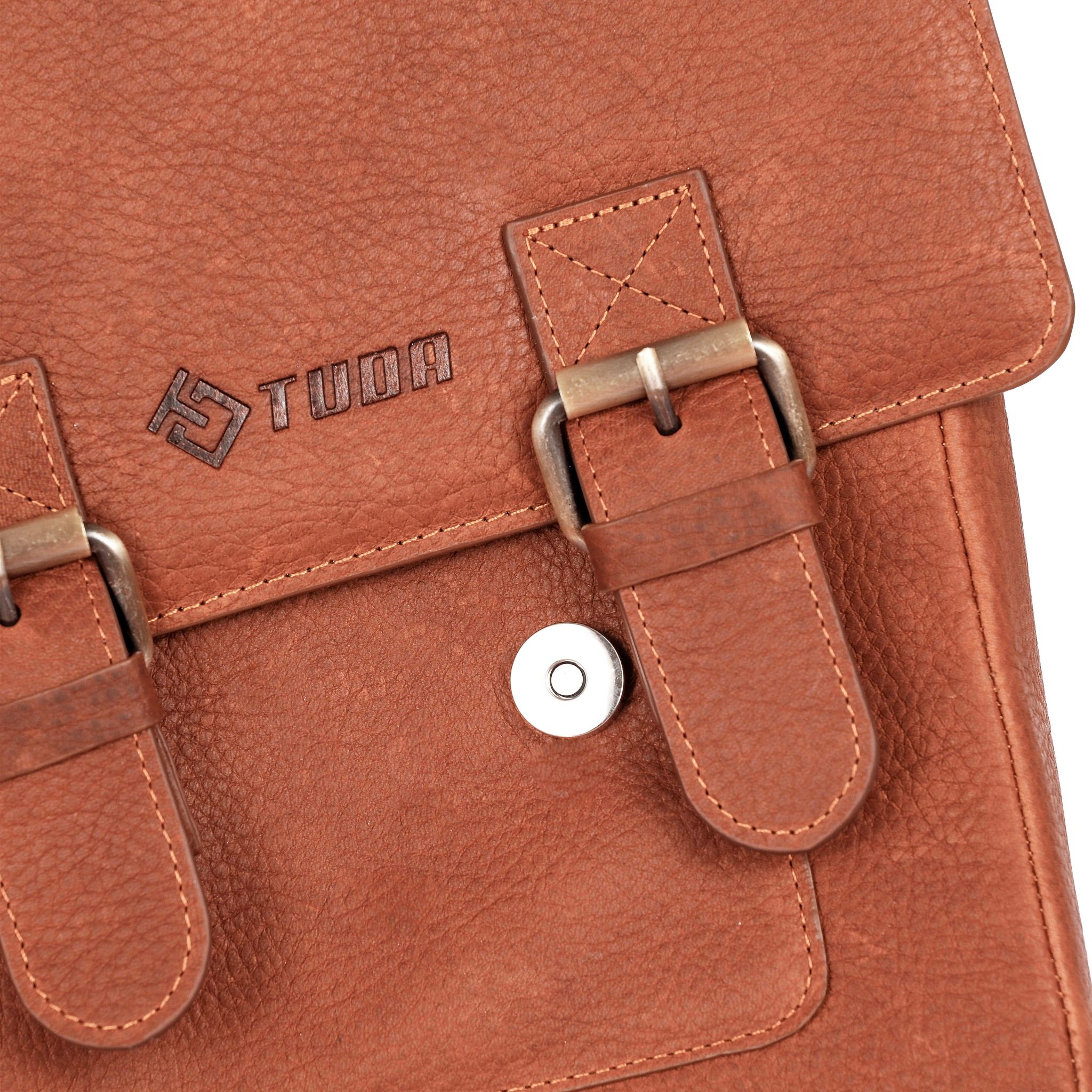 Cặp Đeo Chéo TUDA Da Bò Sáp Handmade TUDA SBM377