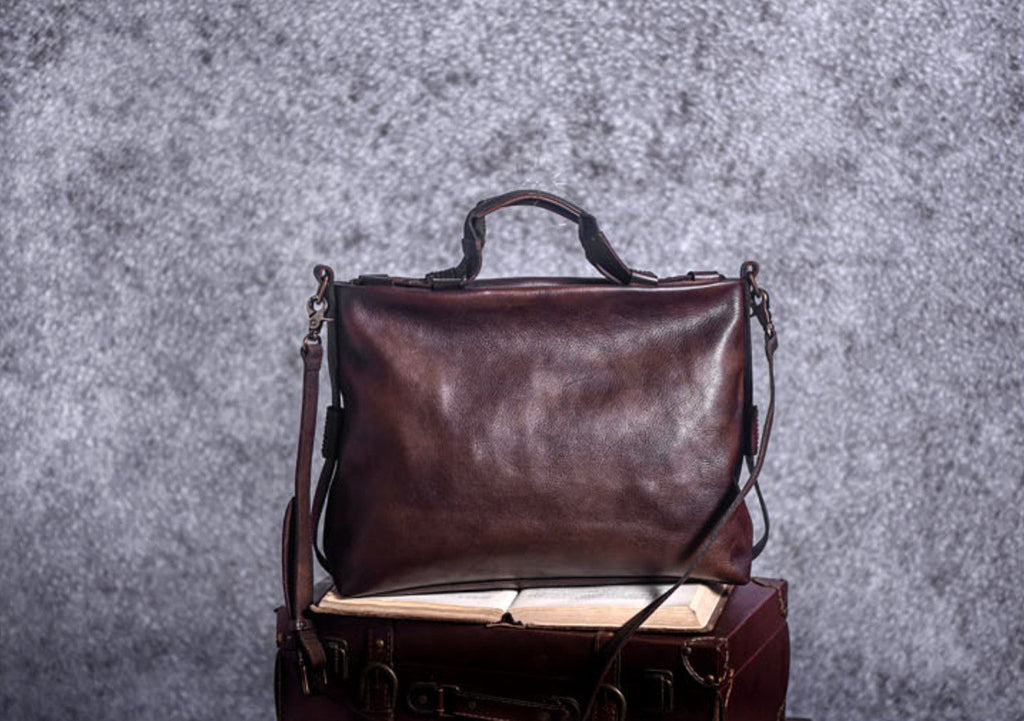 Túi Xách Da Bò VEG Patina Italy Cao Cấp Đa Chức Năng TUDA SBM397