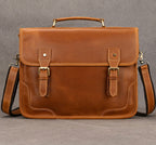 Cặp Da Công Sở Da Bò Sáp Cao Cấp Đựng Laptop VINTAGE TUDA SBM399