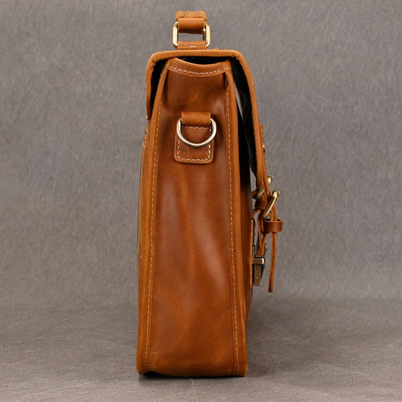 Cặp Da Công Sở Da Bò Sáp Cao Cấp Đựng Laptop VINTAGE TUDA SBM399