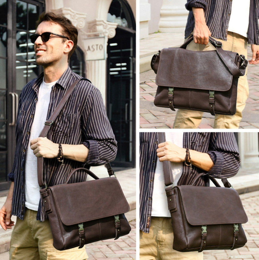 Cặp Da Công Sở & Doanh Nhân Da Thật Đựng Laptop VINTAGE TUDA SBM398