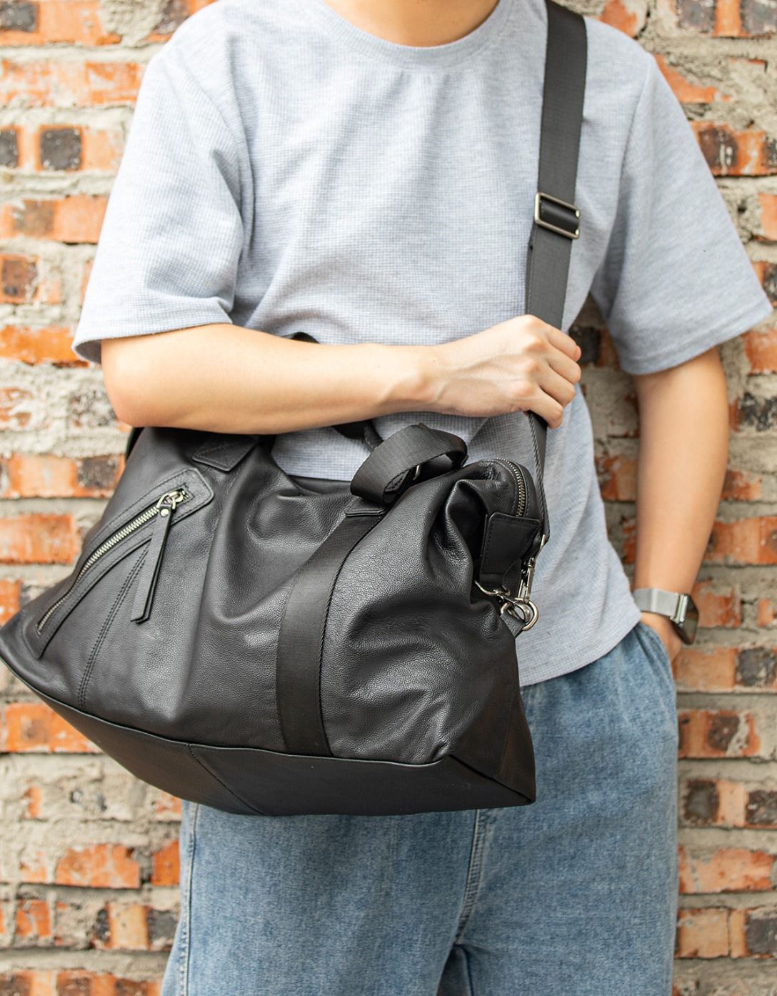 Túi Xách Du Lịch Da Thật VEG Patina Ý Nhập Khẩu TUDA TBL404