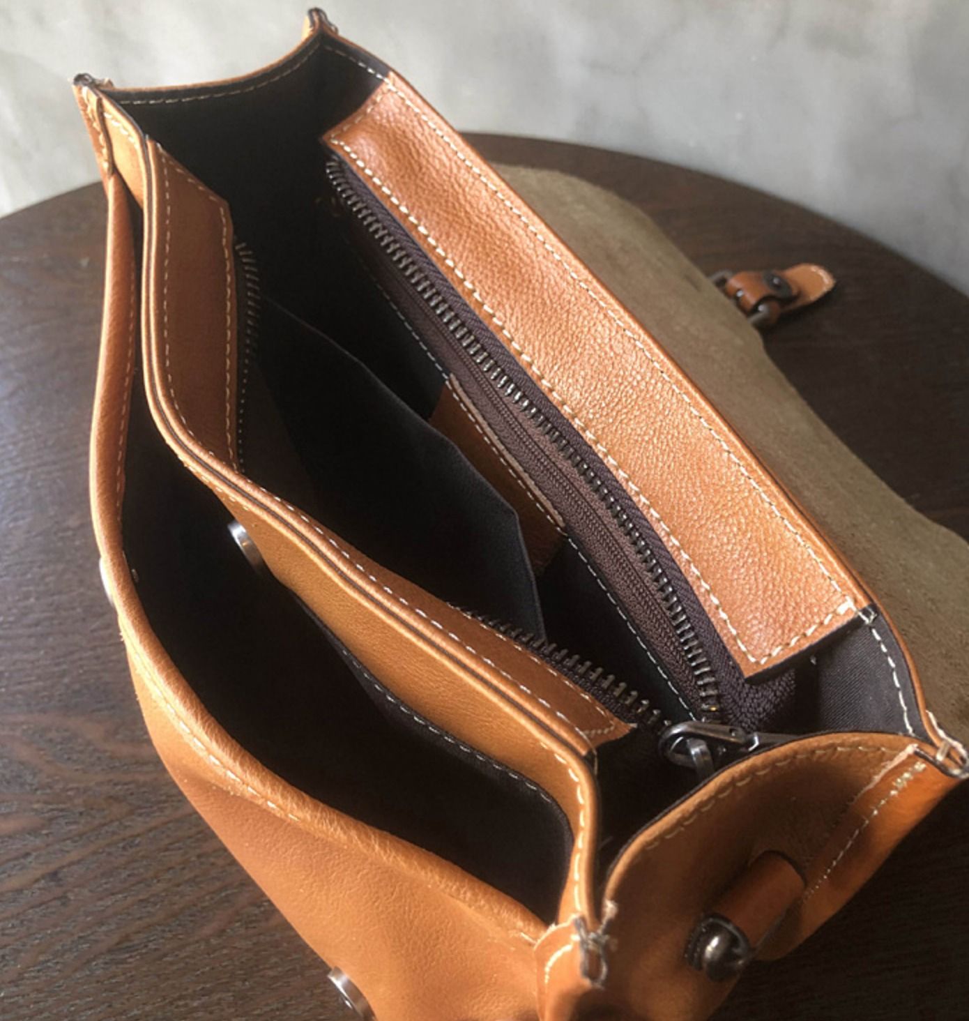 Túi Da Thật Handmade VEG Patina Đựng iPad RETRO TUDA SBM406