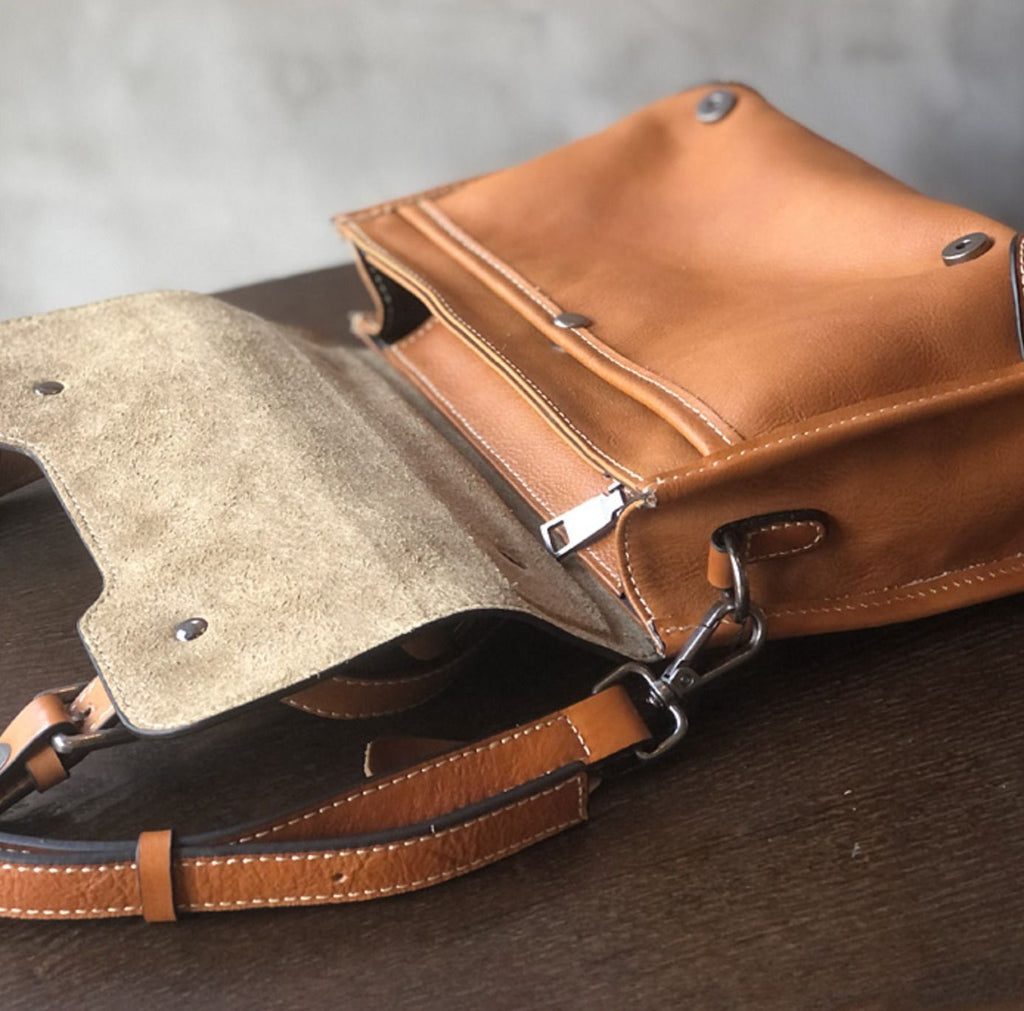 Túi Da Thật Handmade VEG Patina Đựng iPad RETRO TUDA SBM406