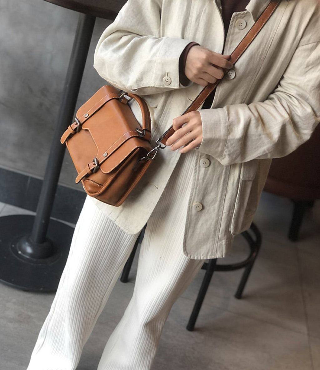 Túi Da Thật Handmade VEG Patina Đựng iPad RETRO TUDA SBM406