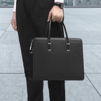 Cặp Da TAIGA Cao Cấp Khóa Số Đựng Laptop & Hồ Sơ TUDA SBM407