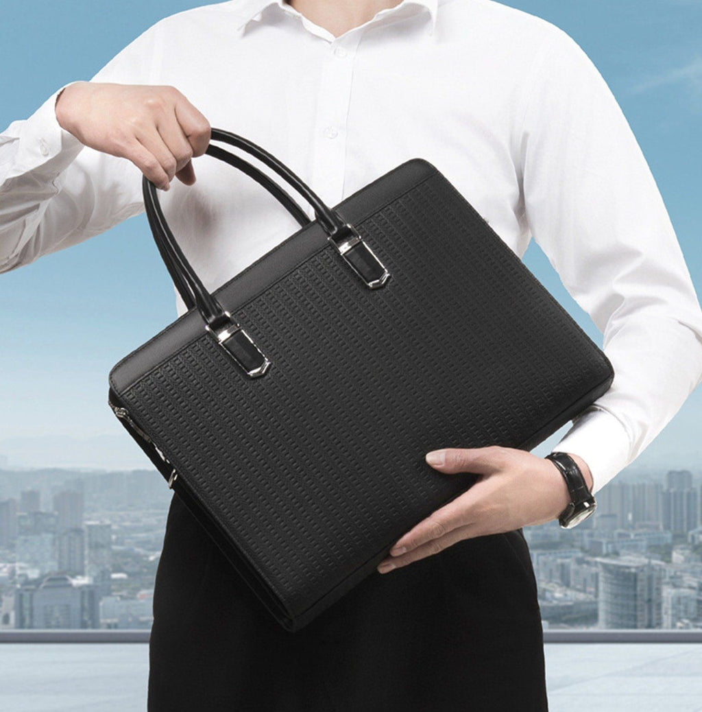 Cặp Da TAIGA Cao Cấp Khóa Số Đựng Laptop & Hồ Sơ TUDA SBM407