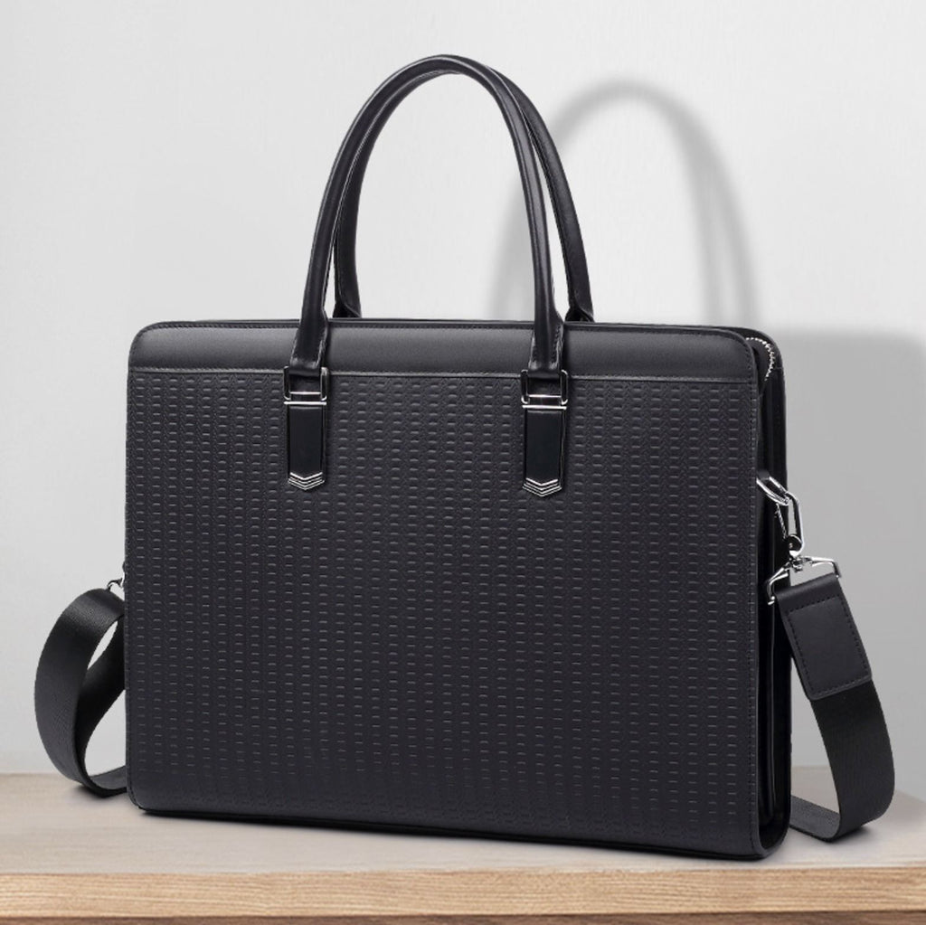 Cặp Da TAIGA Cao Cấp Khóa Số Đựng Laptop & Hồ Sơ TUDA SBM407