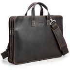 Cặp Công Sở Nam Nhiều Ngăn Bằng Da Nguyên Hạt Black Angel TUDA SBM408