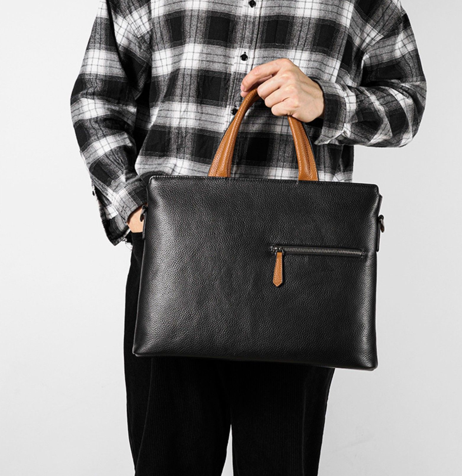 Cặp Da Công Sở & Doanh Nhân Da Thật Phong Cách Sang Trọng TUDA SBM413