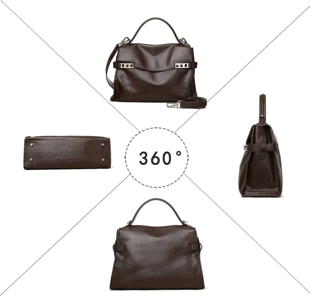 Túi Xách Nữ Công Sở Da Thật CCAMO RETRO Phong Cách Sang Trọng TUDA SBM414