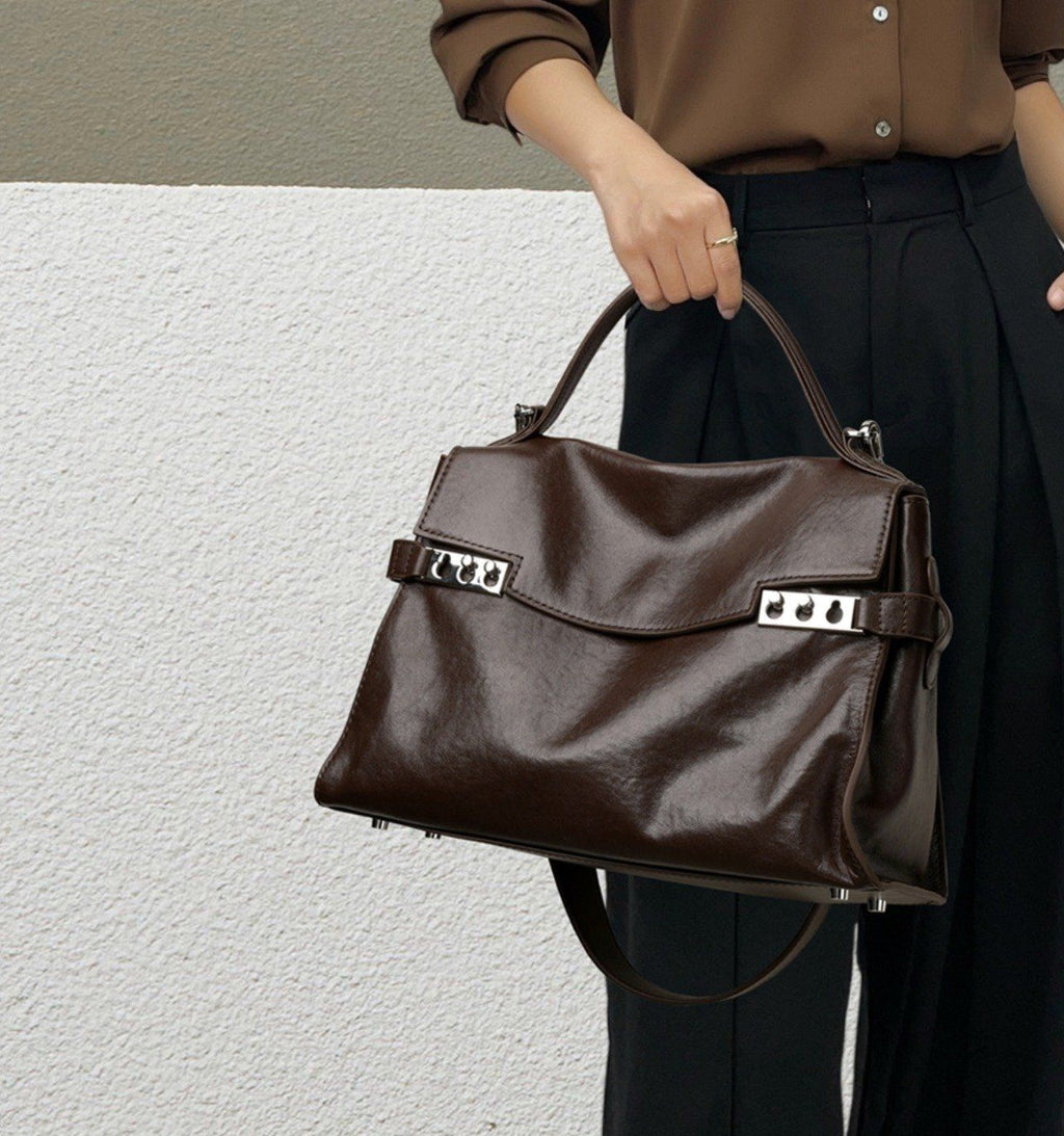 Túi Xách Nữ Công Sở Da Thật CCAMO RETRO Phong Cách Sang Trọng TUDA SBM414