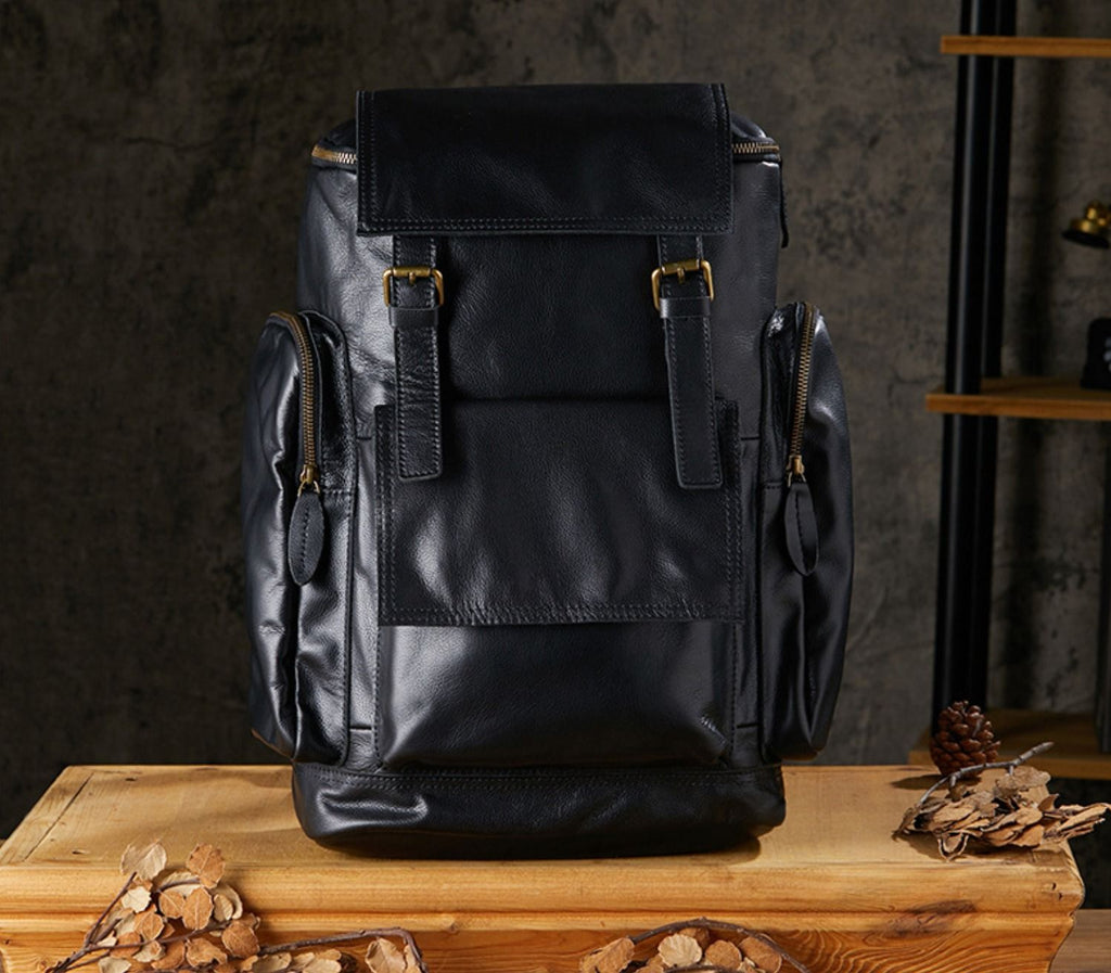 Balo Da Bò Thật VINTAGE Phong Cách Công Sở & Du Lịch Đa Chức Năng TUDA BPL415