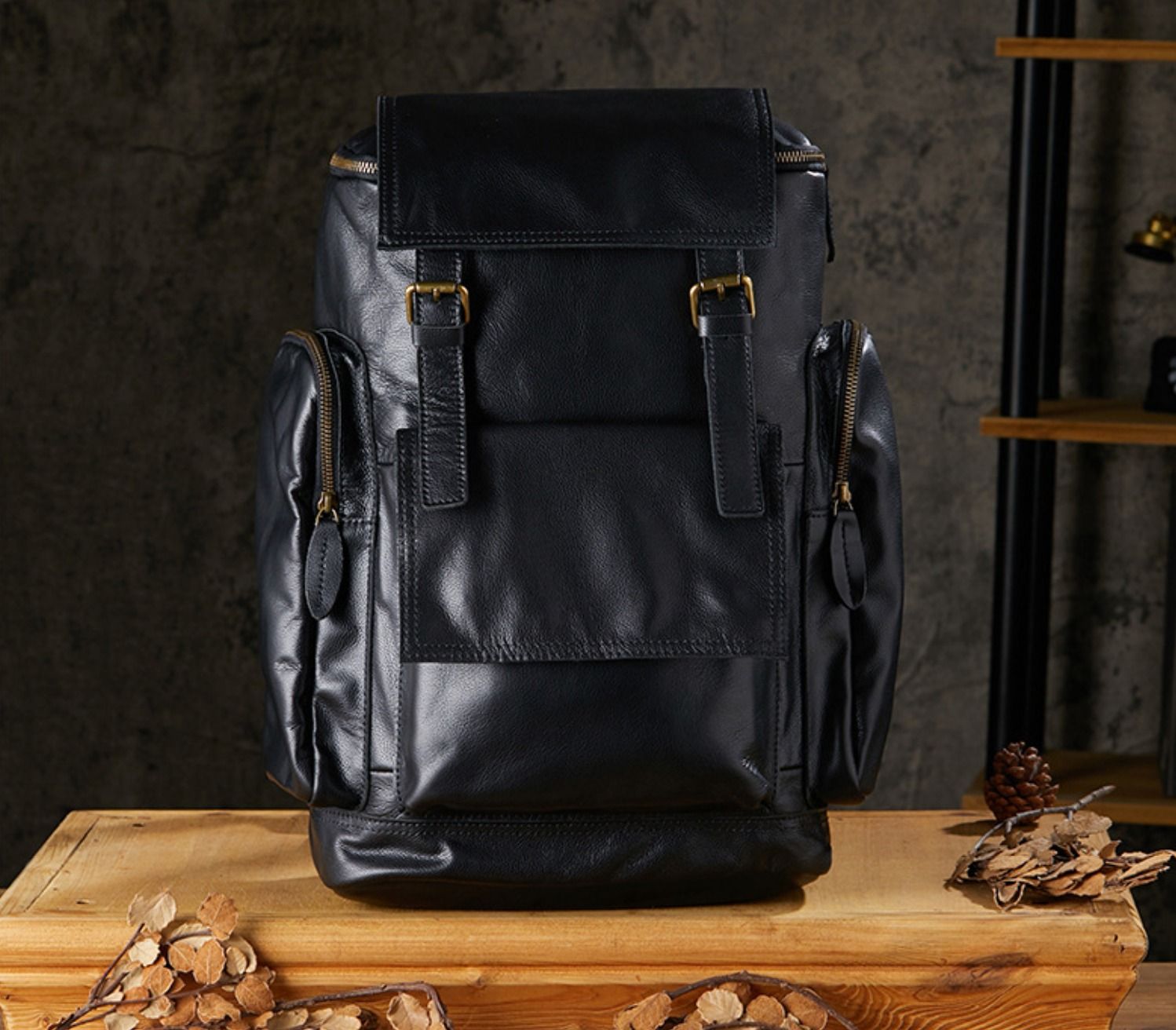 Balo Da Bò Thật VINTAGE Phong Cách Công Sở & Du Lịch Đa Chức Năng TUDA BPL415