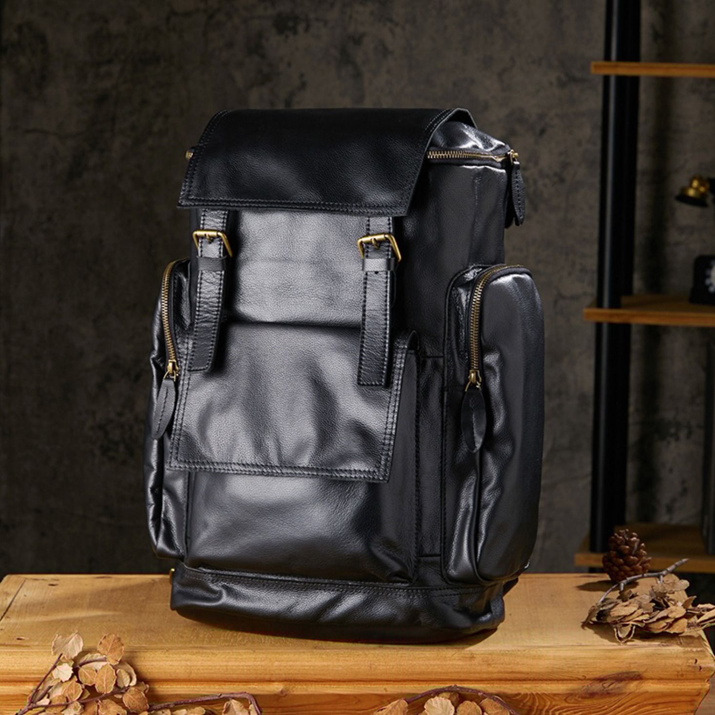 Balo Da Bò Thật VINTAGE Phong Cách Công Sở & Du Lịch Đa Chức Năng TUDA BPL415