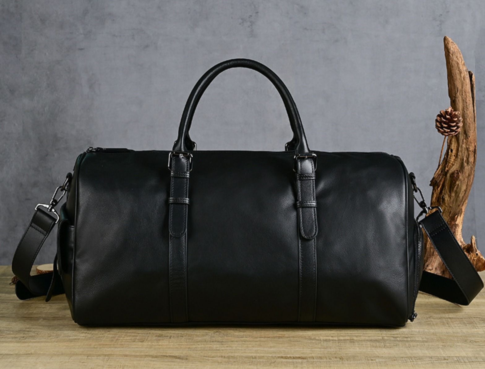 Túi Du Lịch Da Bò Thật Dung Tích Lớn Có Ngăn Chứa Giầy Phong Cách Âu Mỹ TBL416