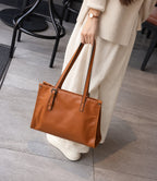 Túi TOTE Da Thật VINTAGE Dành Cho Nữ , Đa Năng Xách Tay & Công Sở SBM435