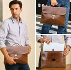 Cặp Da Thật Xách Tay Cao Cấp Đựng Laptop & Hồ Sơ TUDA SBM421