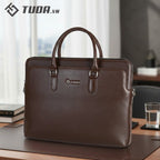 Cặp Da Bò Hạt Italy Handmade Công Sở & Doanh Nhân Phong Cách Sang Trọng TUDA SBM423