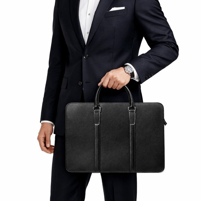 Cặp Da Bò VEG Patina Italy Cao Cấp Xách Tay Đựng Laptop & Hồ Sơ Bussiness Men TUDA SBM282