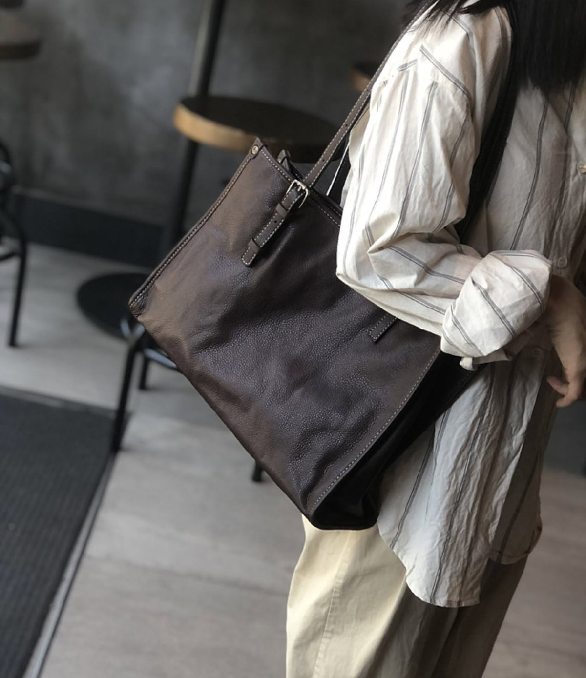 Túi TOTE Da Thật Dành Cho Nữ , Dung Tích Lớn Đa Năng Xách Tay & Công Sở SBM435