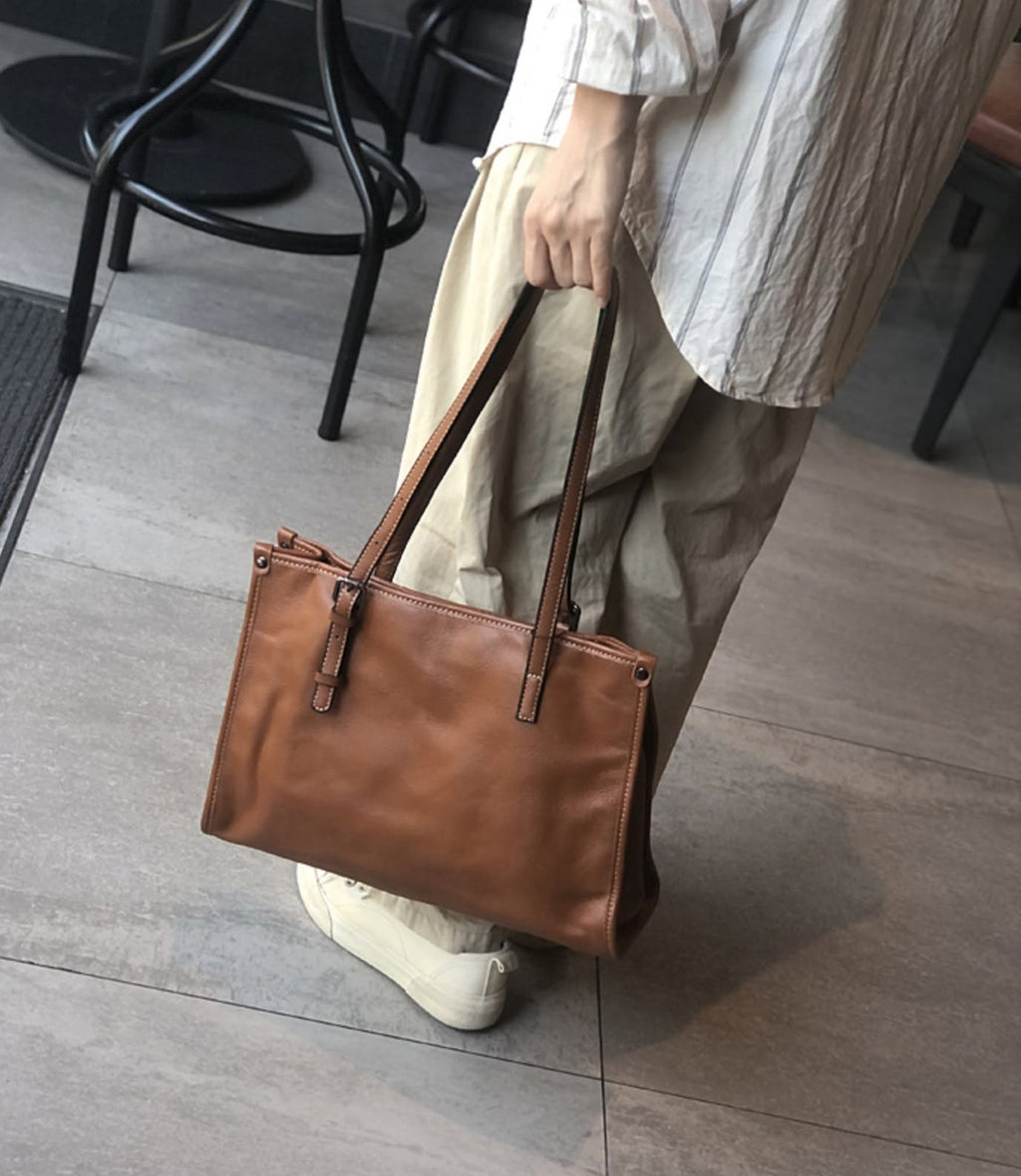 Túi TOTE Da Thật Dành Cho Nữ , Dung Tích Lớn Đa Năng Xách Tay & Công Sở SBM435
