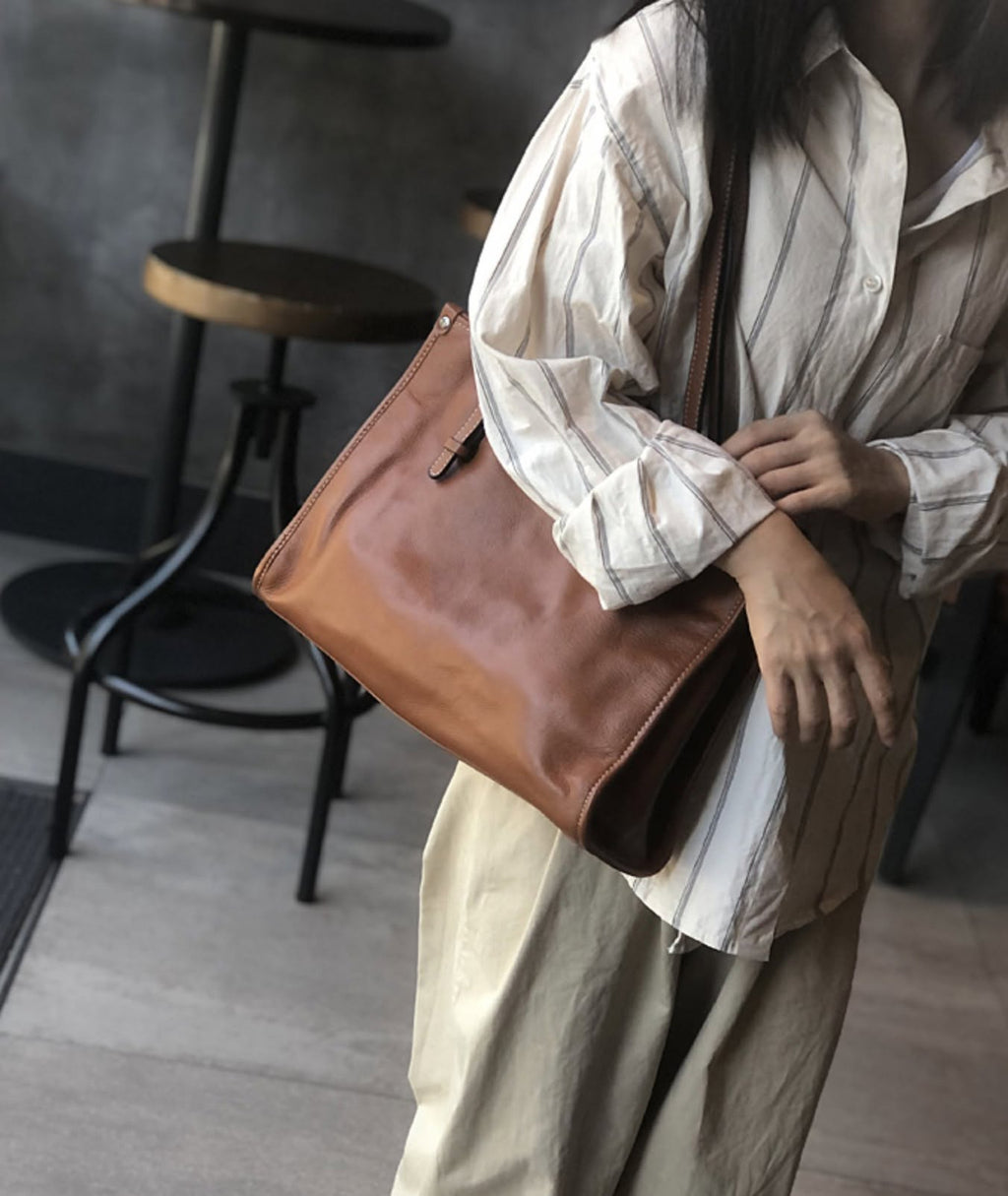 Túi TOTE Da Thật Dành Cho Nữ , Dung Tích Lớn Đa Năng Xách Tay & Công Sở SBM435