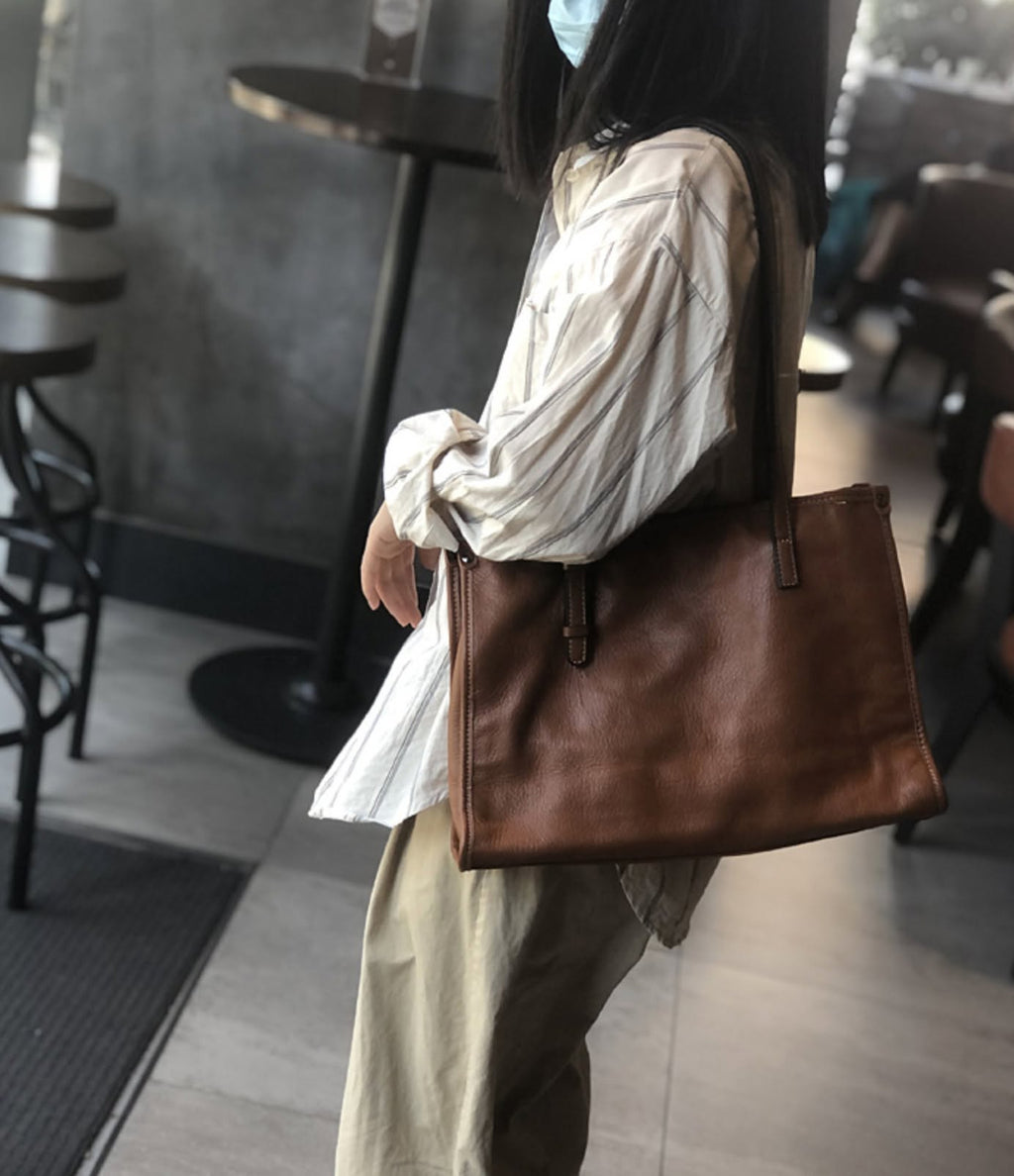 Túi TOTE Da Thật Dành Cho Nữ , Dung Tích Lớn Đa Năng Xách Tay & Công Sở SBM435