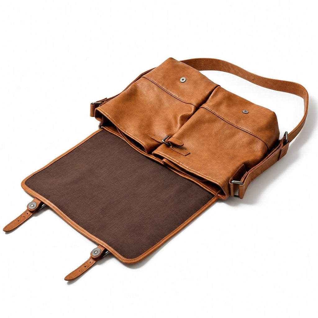 Cặp Da Bò VEG Patina Cao Cấp Đựng Laptop & Hồ Sơ Classic TUDA SBM429