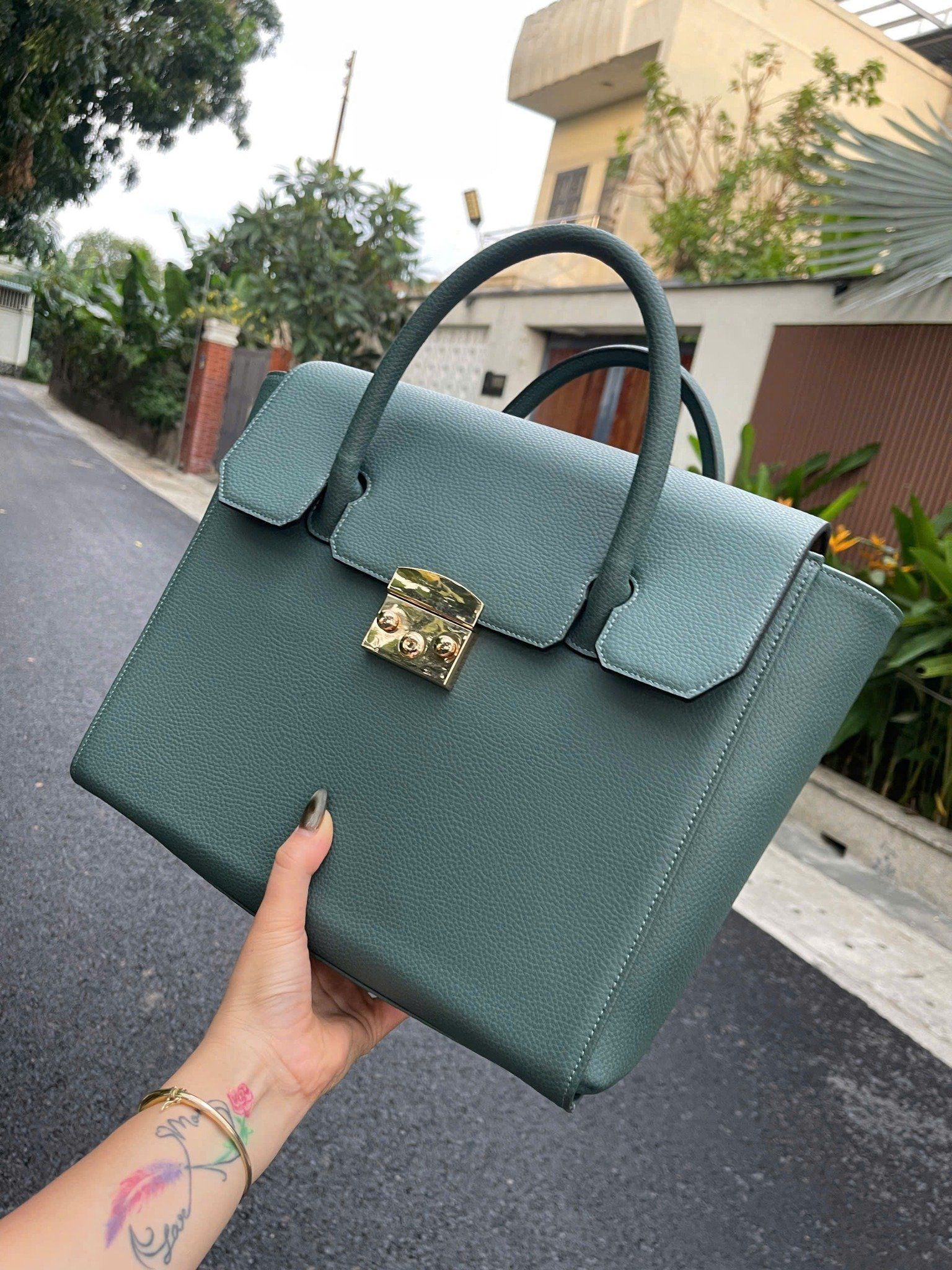 Túi Xách Nữ Da Bò Mill Ý Cao Cấp Đựng Laptop & Hồ Sơ TUDA SBM420