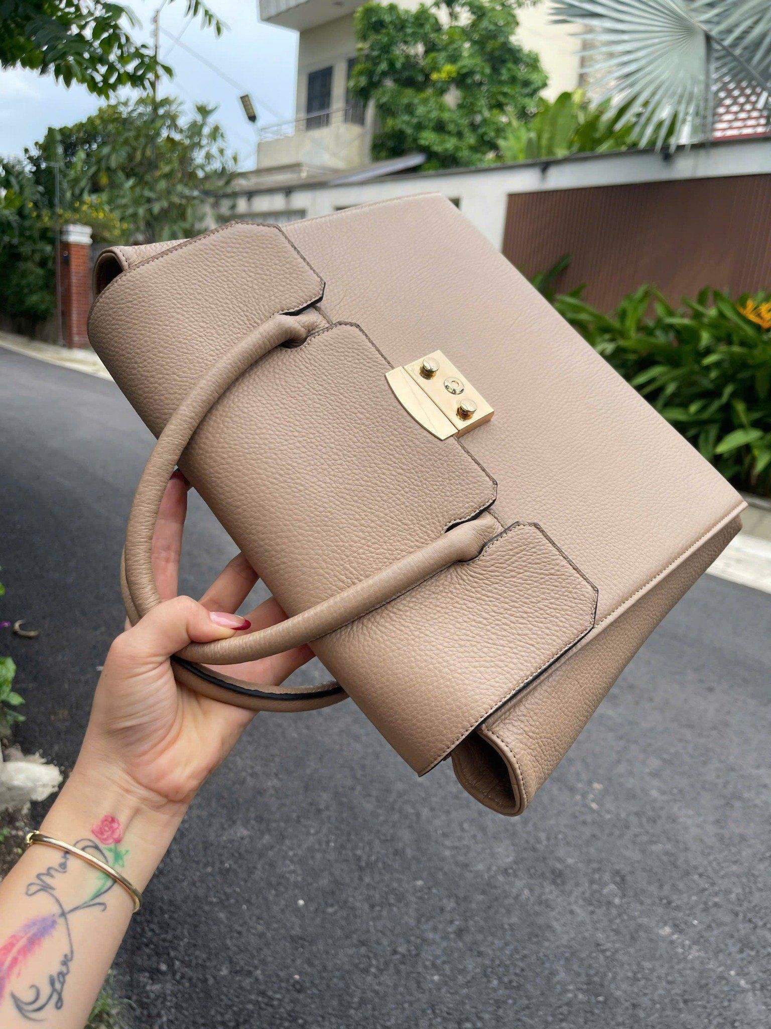 Túi Xách Nữ Da Bò Mill Ý Cao Cấp Đựng Laptop & Hồ Sơ TUDA SBM420