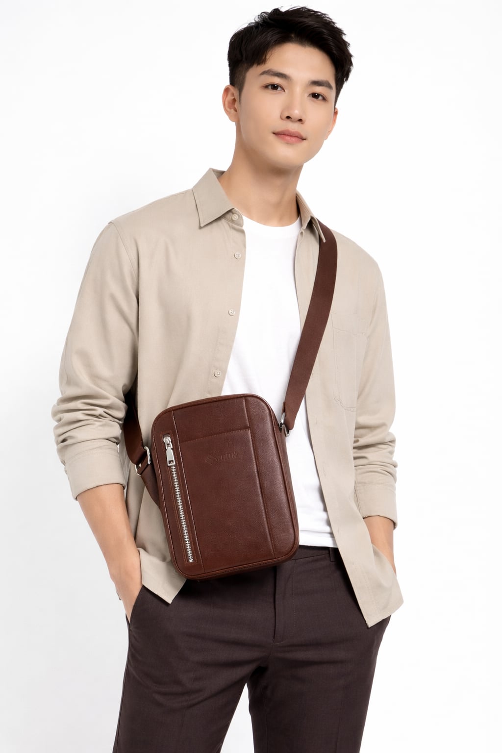 Túi Da Thật Nappa Đeo Chéo Cao Cấp TUDA SBM425