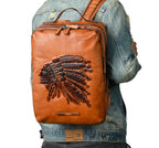 Balo Da Bò VEG Patina Italy Handmade Cao Cấp Đa Chức Năng BPL380