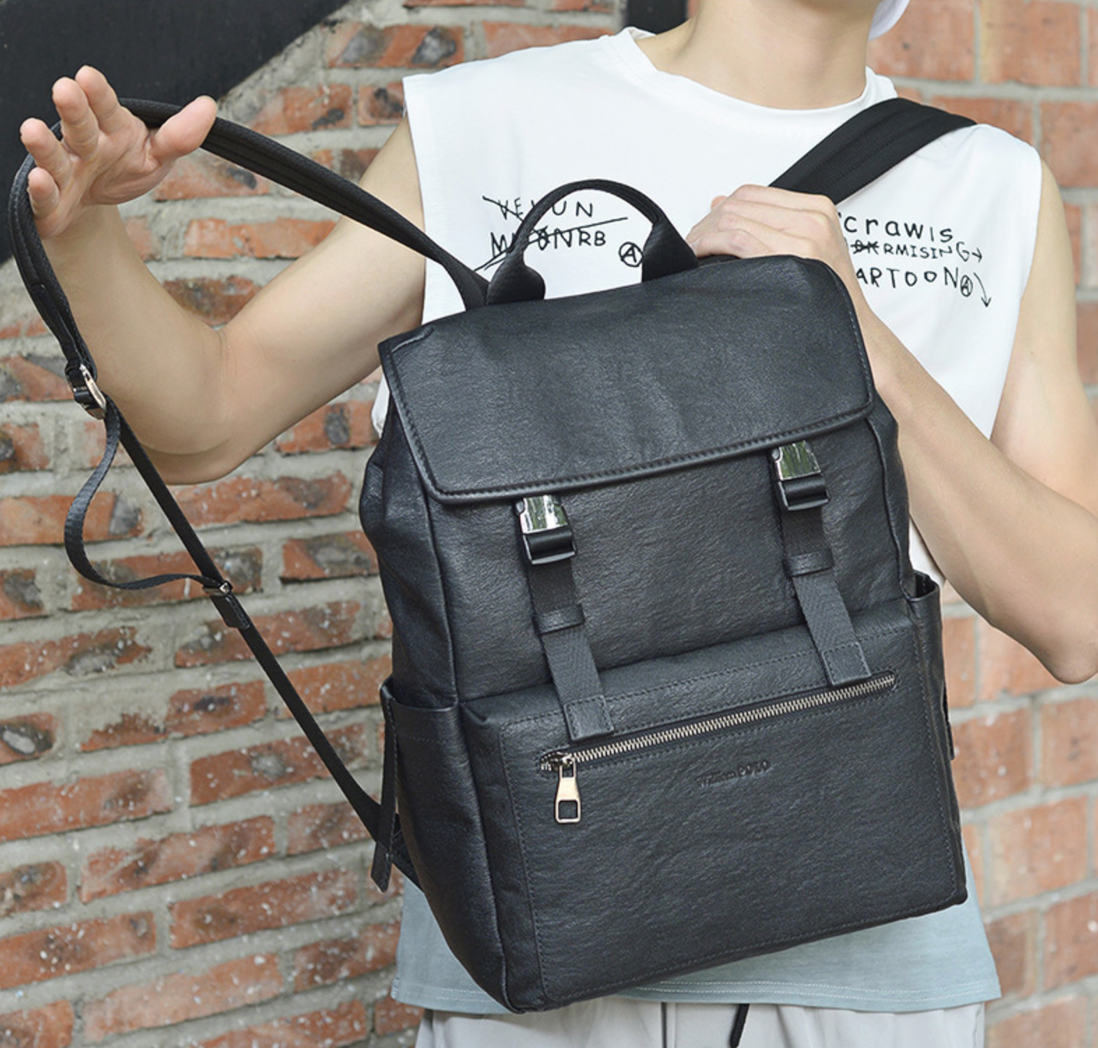 Balo Da Bò Thật William POLO VINTAGE Phong Cách Doanh Nhân Đa Chức Năng BPL355