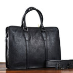 Cặp Da Bò VEG Patina Italy Cao Cấp Xách Tay Đựng Laptop & Hồ Sơ Bussiness Men SBM282