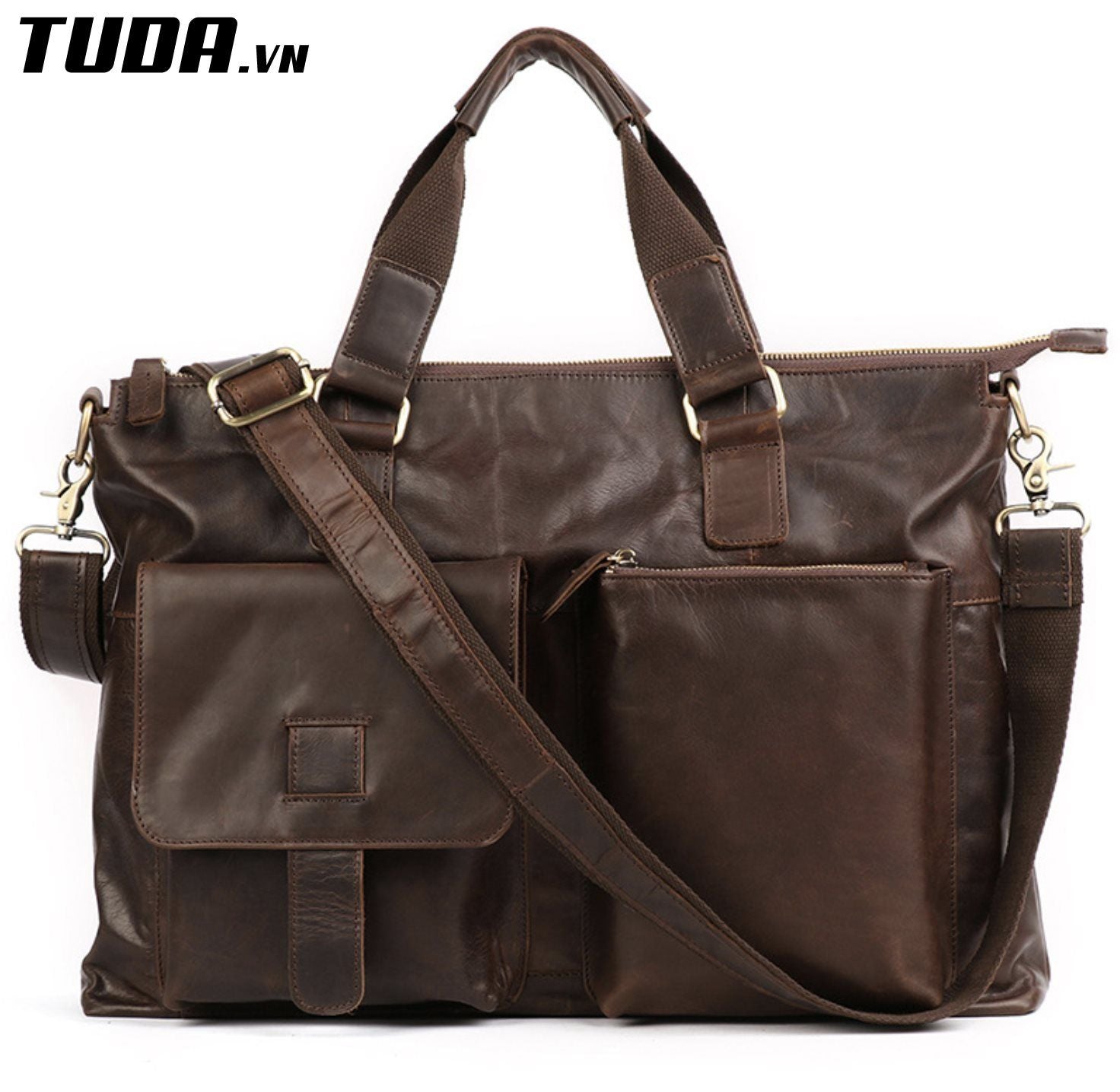 Cặp Da Công Sở & Doanh Nhân Da Bò Nhập Khẩu Đựng Laptop VINTAGE SBM276