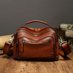 Túi Đeo Chéo Da Bò VEG Patina Ý Đeo Chéo & Xách Tay Đựng iPad Classic SBM261