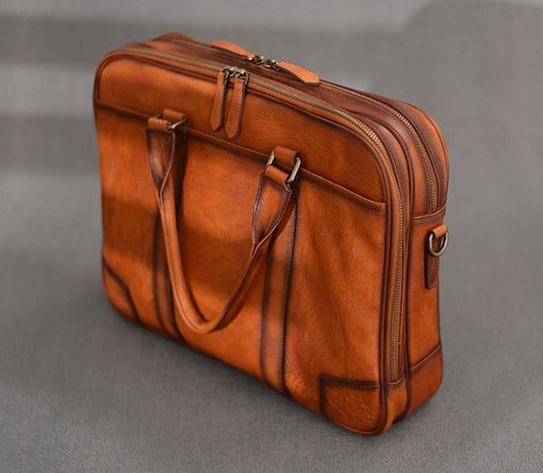 Cặp Da Bò VEG Italy Cao Cấp Xách Tay Đựng Laptop & Hồ Sơ Bussiness Men TUDA SBM244