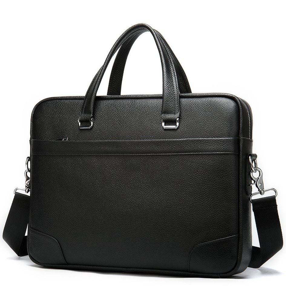 Cặp Xách Tay & Đeo chéo Da Bò Thật Đựng Laptop Bussiness Men SBM234