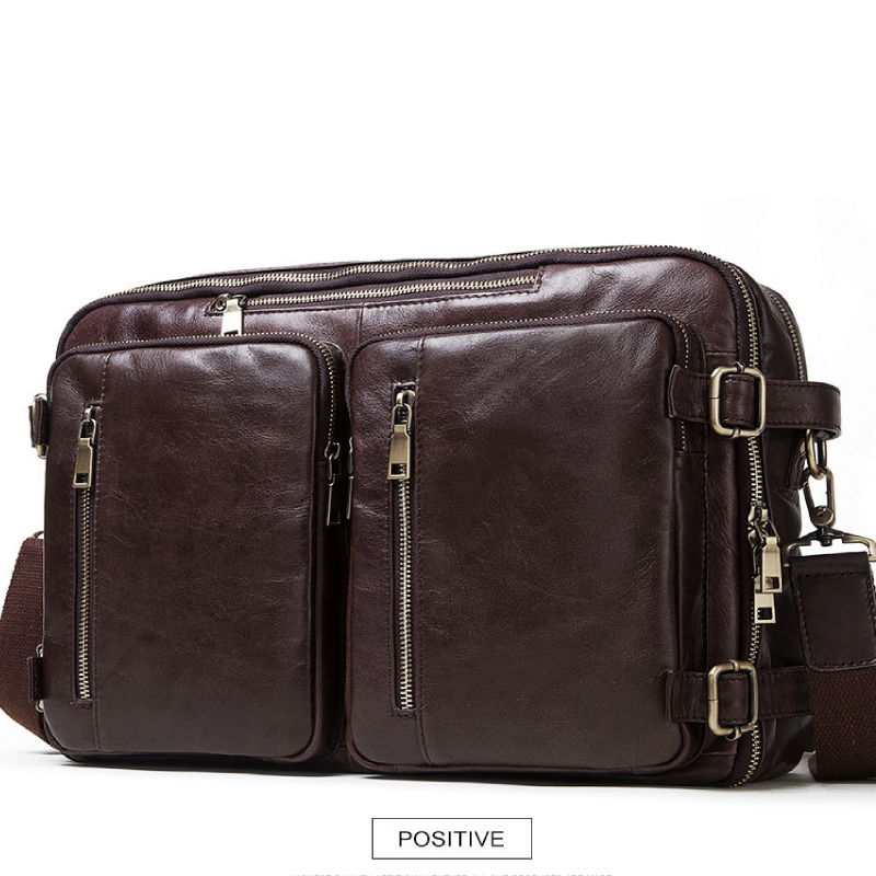 Cặp Da Bò Italy Nhập Khẩu Đeo Chéo & Balo Đa Chức Năng đựng laptop Classic SBM210