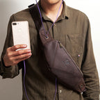 Túi Da Bò Thật Đeo Chéo Ngực Và Thắt Lưng Nhỏ Gọn SBM211